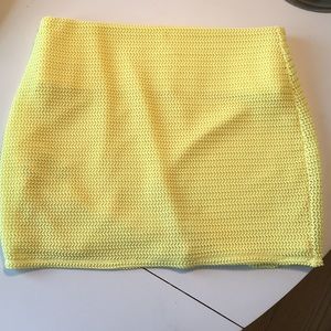 FINAL PRICE! bandage style “lemon ice” mini skirt